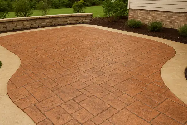 a stamped concrete patio from Concrete Contractor Kyle in Driftwood, TX - Driftwood TX